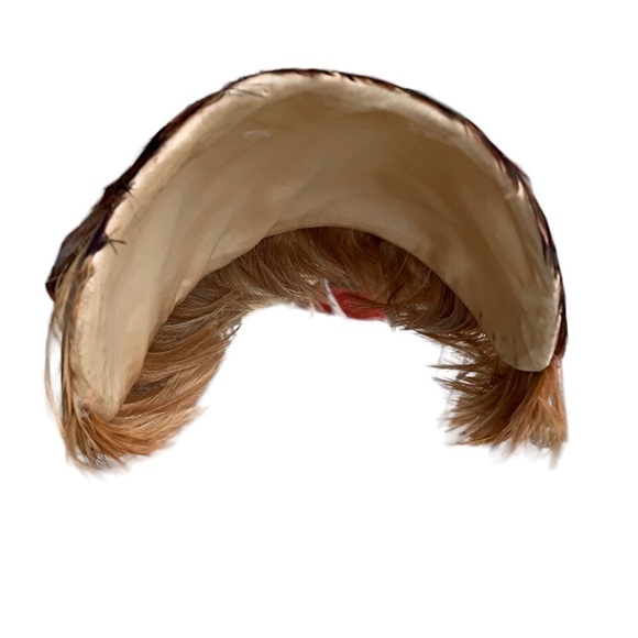 Vintage Pheasant Feathered Hat 20s - 30s Art Deco Style Flapper Hat main image 5